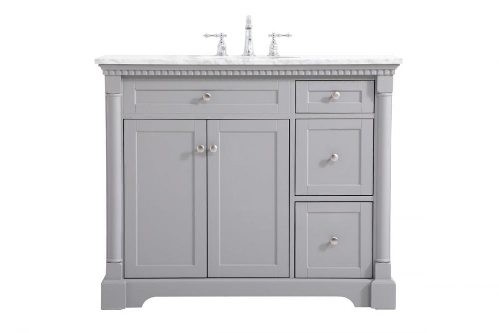 42 inch Single bathroom vanity in  Grey