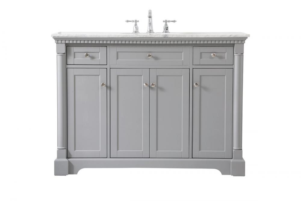 48 inch Single bathroom vanity in  Grey