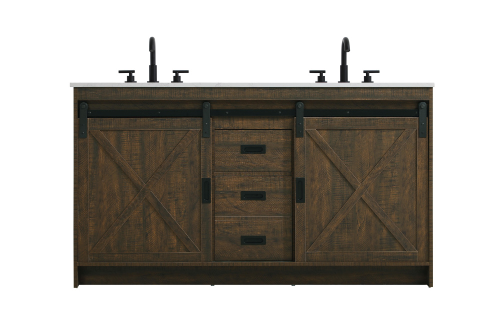 Vanity Cabinet 2Dr 2Dw 60''x34''x22'' Expresso