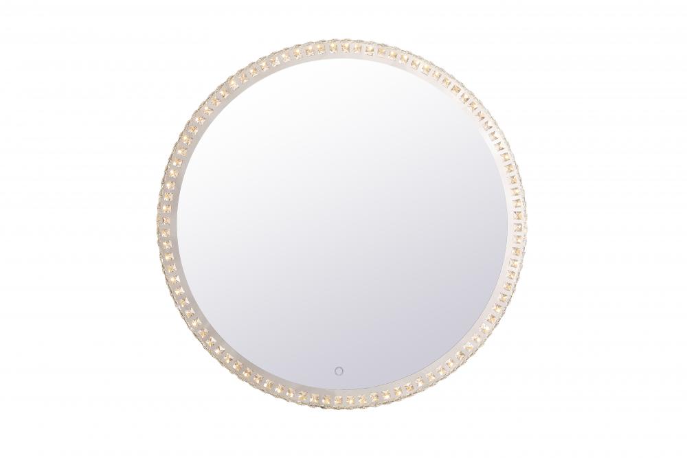Evelyn 36 inch Hardwired LED mirror with touch sensor and color changing temperature