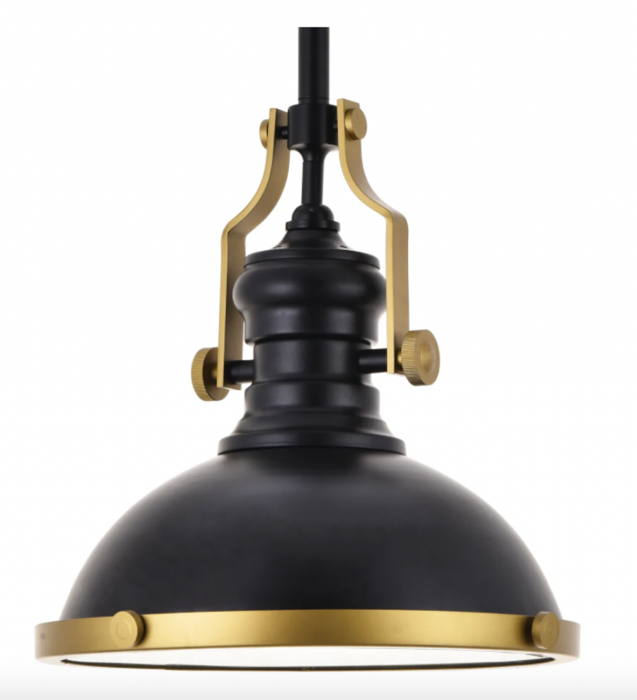 Eamon 1 Light matte black Pendant
