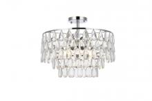 Elegant 1103F18C - Mila 18 inch flush mount in chrome