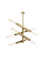 Elegant 2085L4SG - Pendant L48"H22"L8 Satin Gold