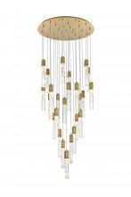Elegant 2089G42SG - Pendant D42"H24"L25 Satin Gold