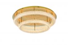 Elegant 3800F33L2SG - Bowen Flush D33.5''H10'' LED 78W Satin Gold