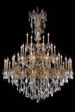 Elegant 9245G54FG/RC - Rosalia 45 light French Gold Chandelier Clear Royal Cut Crystal