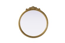 Elegant MR7G24AB - Naomi Vintage Resin Mirror 24x25.6 in Antique Brass