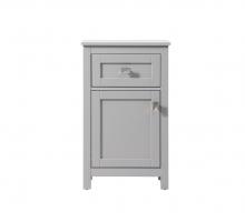 Elegant SC011830GR - Bath Storage Cabinet 1dr1dw 18Wx13Dx30H grey