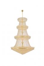 Elegant V1800G62G/RC - Primo 56 light Gold Chandelier Clear Royal Cut Crystal