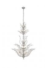 Elegant V2011G54C/RC - Orchid 25 light Chrome Chandelier Clear Royal Cut Crystal