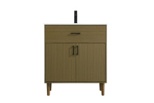 Elegant VF25030MCB - Vanity Cabinet 2Dr W30''xD19''xH34" Chestnut Brown
