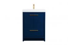 Elegant VF46024MBL - 24 inch Single bathroom vanity in Blue