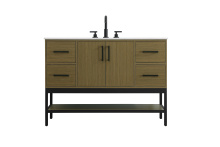 Elegant VF60748MCB - Vanity Cabinet 2Dr4Dw 48"x22"x34" Chestnut Brown