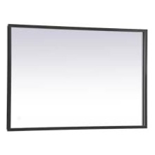 Elegant MRE62436BK - Pier 24x36 inch LED mirror with adjustable color temperature 3000K/4200K/6400K in black