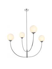 Elegant LD814D42C - Nyomi 42 inch chandelier in Chrome