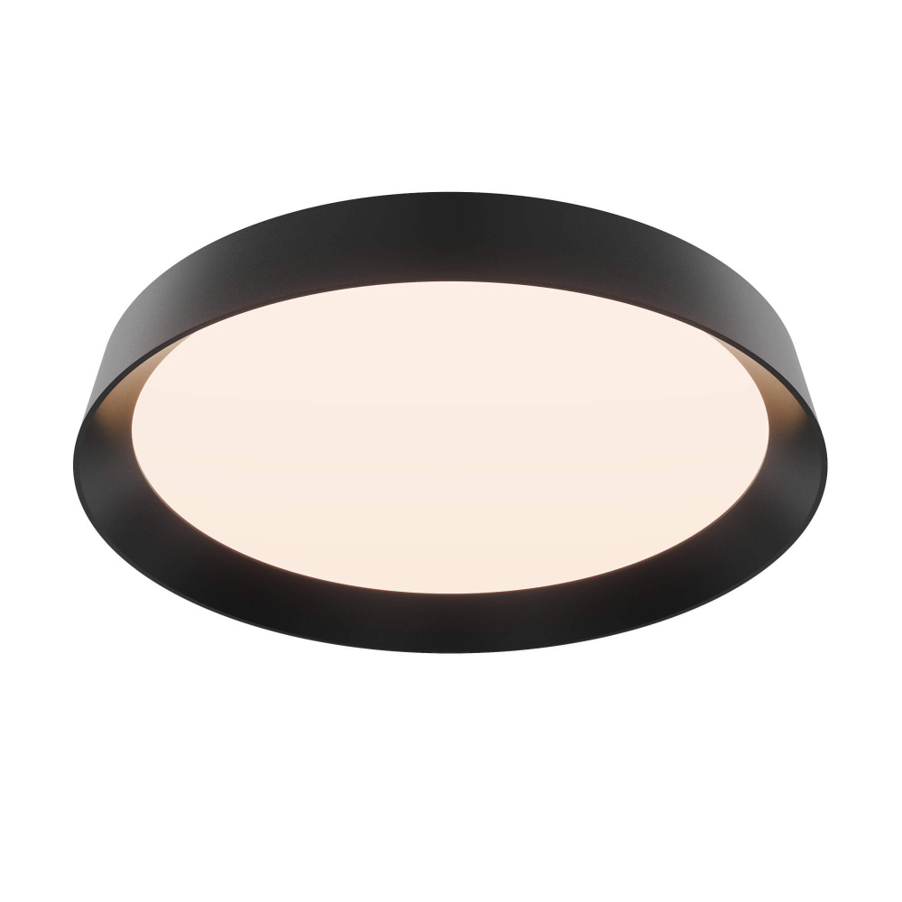 Aurora 12in Dual-Light Dimmable LED Flush Mount, 5CCT - Black