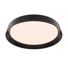 Dals CFH12-CC-BK - Aurora 12in Dual-Light Dimmable LED Flush Mount, 5CCT - Black
