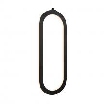 Dals FPD-CC-BK - Single Vertical Oblong Pendant 16''