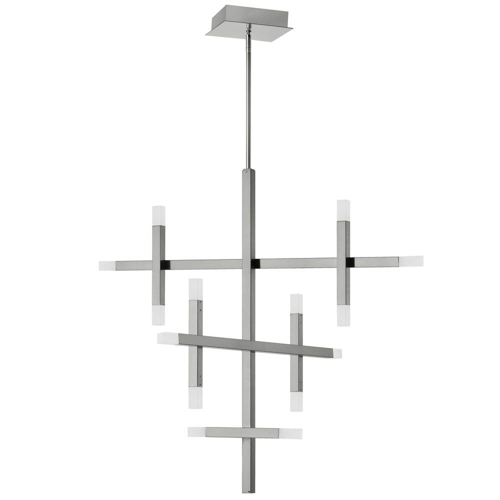 42W Chandelier, PC w/ Frosted Acrylic Diff