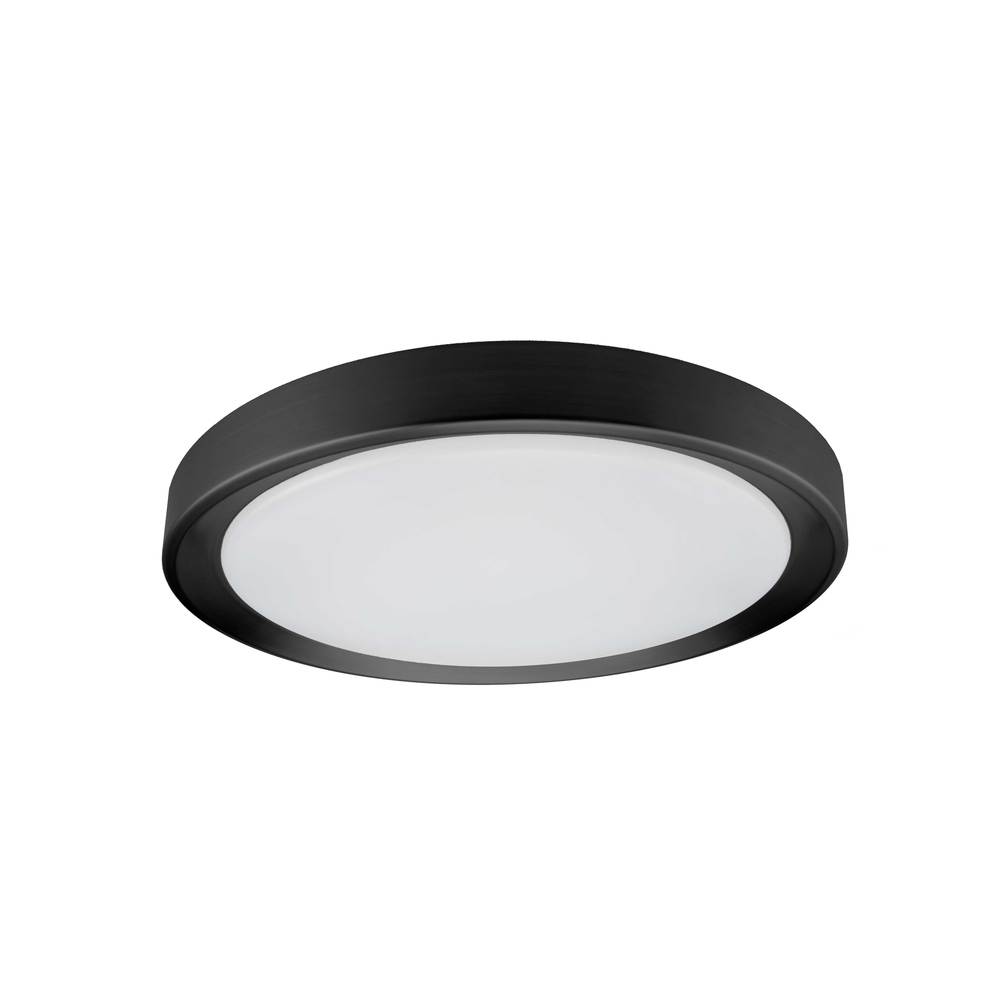 24W 3CCT Flush Mount, SB w/ WH Diffuser