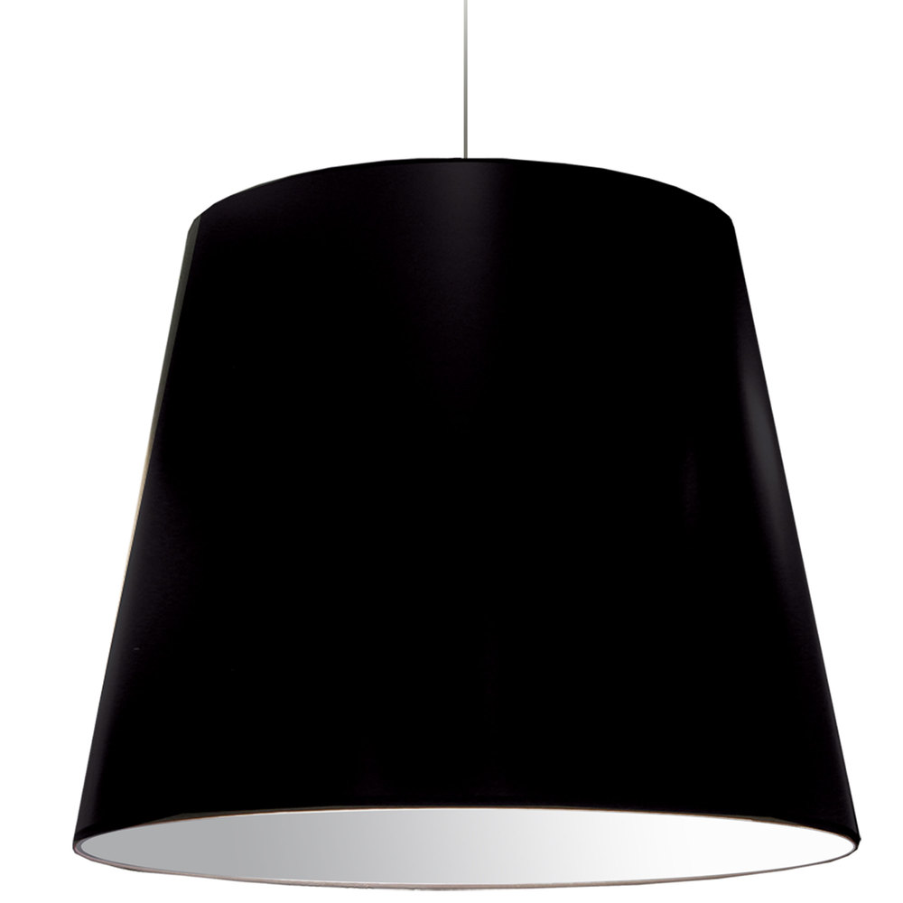 1LT Oversized Drum Pendant X-Large - Black Shade