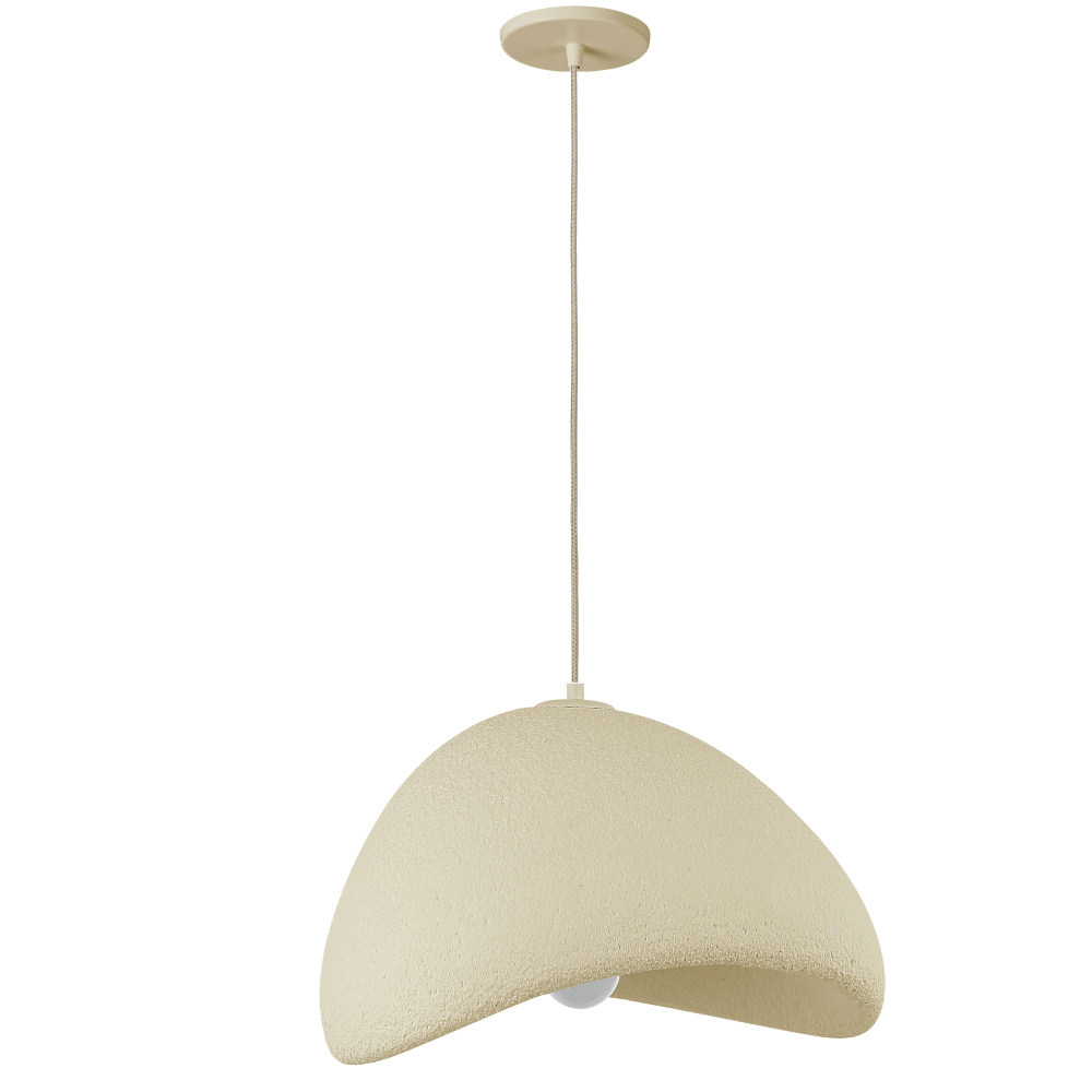 1 Light Pendant in Matte Beige