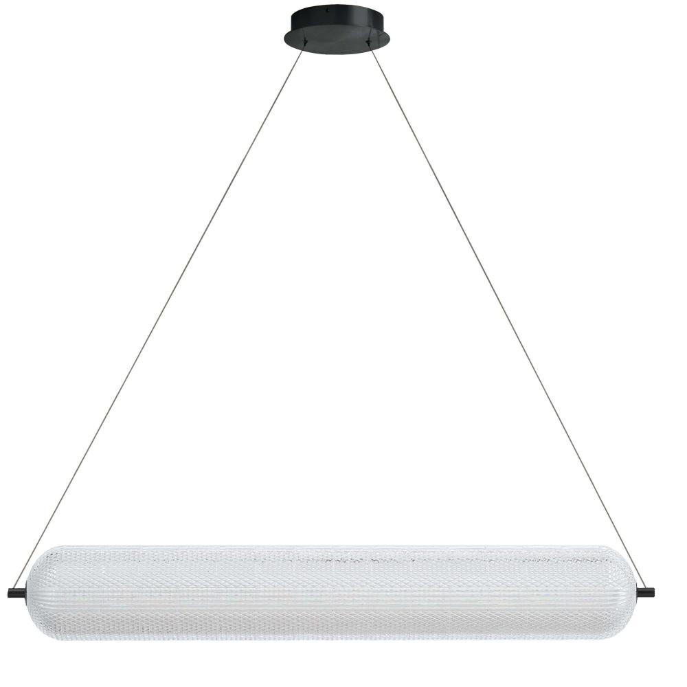 36W Horiz Pendant, MB with CLR Acrylic Diffuser