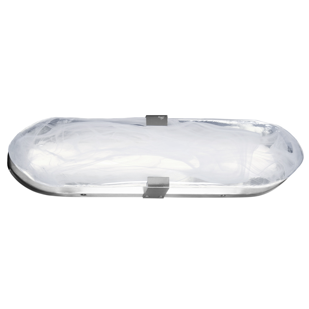 20W Wall Sconce Polished Chrome with Alabaster Glass