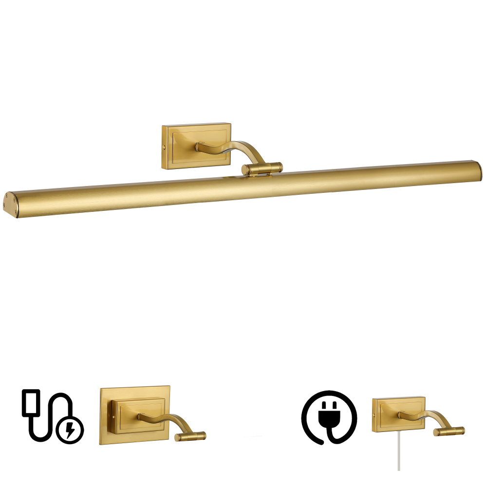 5 Colour Change Temp 40W Aged Brass Picture Light