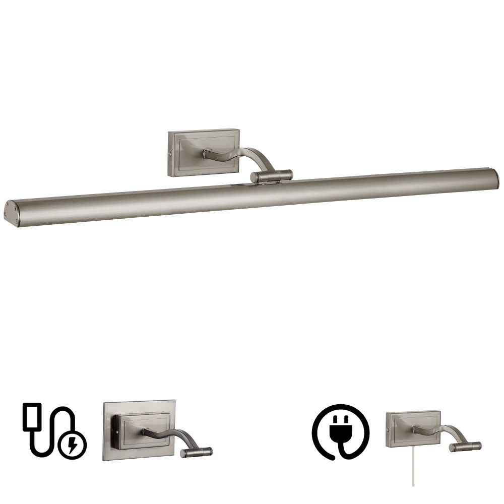 5 Colour Change Temp 40W Satin Chrome Picture Light
