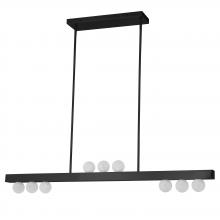 Dainolite RAL-429HP-MB - 9LT Horiz Pendant, AGB w/ FR Glass