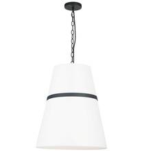 Dainolite SYM-183P-MB-WH - 3LT Pendant, MB w/ WH Shade