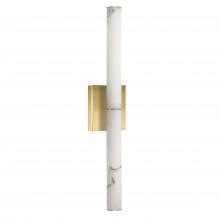 Dainolite RBN-2420W-AGB-ALB - 20W Wall Sconce, AGB w/ faux Alabaster