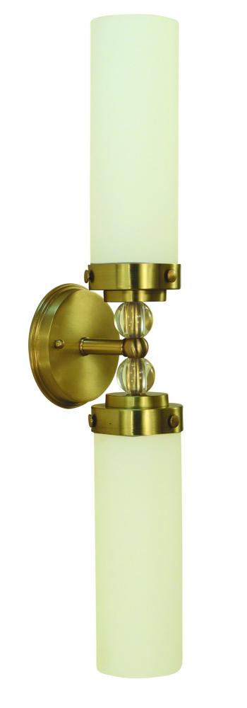 Emily 2 Light Brushed Brass