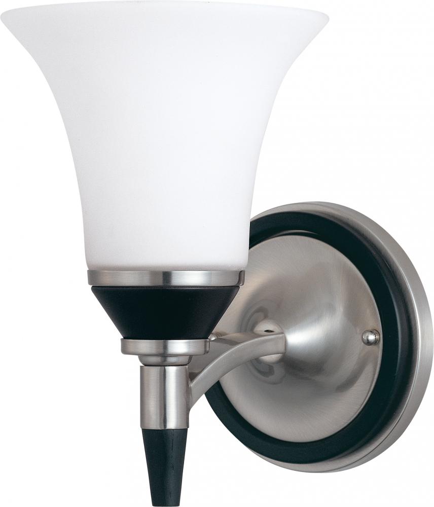 Keen; 1 Light; Vanity with Satin White Glass