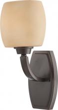 Nuvo 60/4201 - 1-Light Vanity Light Fixture in Vintage Bronze Finish with Cream Beige Glass