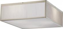 Nuvo 62/892 - Crate - 17" LED Flush with Gray Marbleized Acrylic Panels - Brushed Nickel Finish
