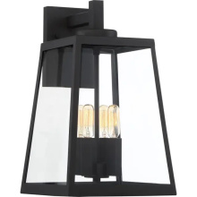Nuvo 60/6583 - Halifax - 4 Light Large Wall Lantern - with Clear Glass - Matte Black Finish