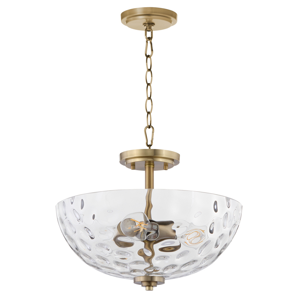 ADAMS 15" CLEAR/HAMMERED DUAL MOUNT - AGB