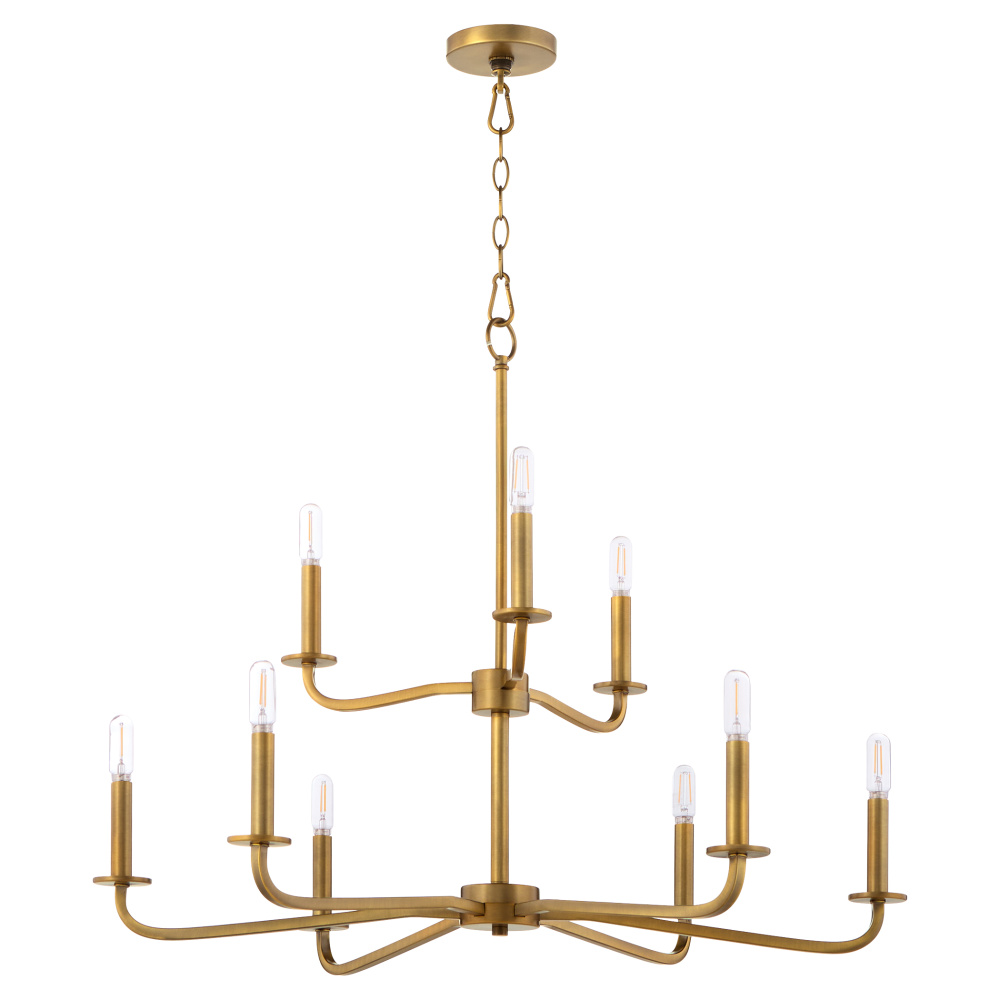 RUTHERFORD 9LT CHANDELIER - BRB