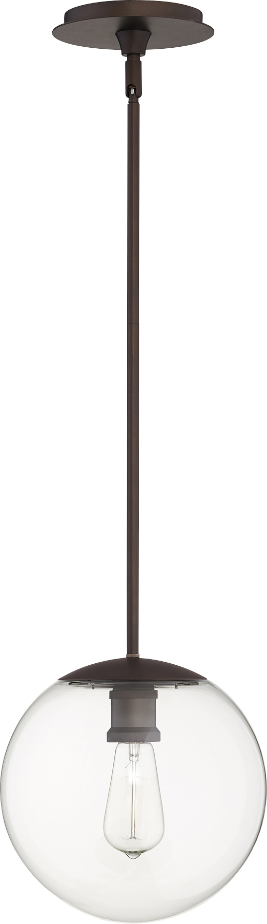 10" CLR GLOBE PEND - OB