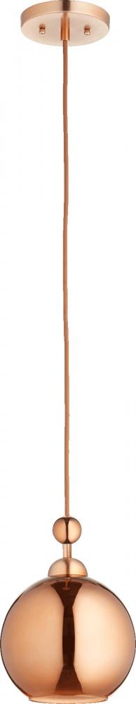 1LT COPPER GLS PEND - SC