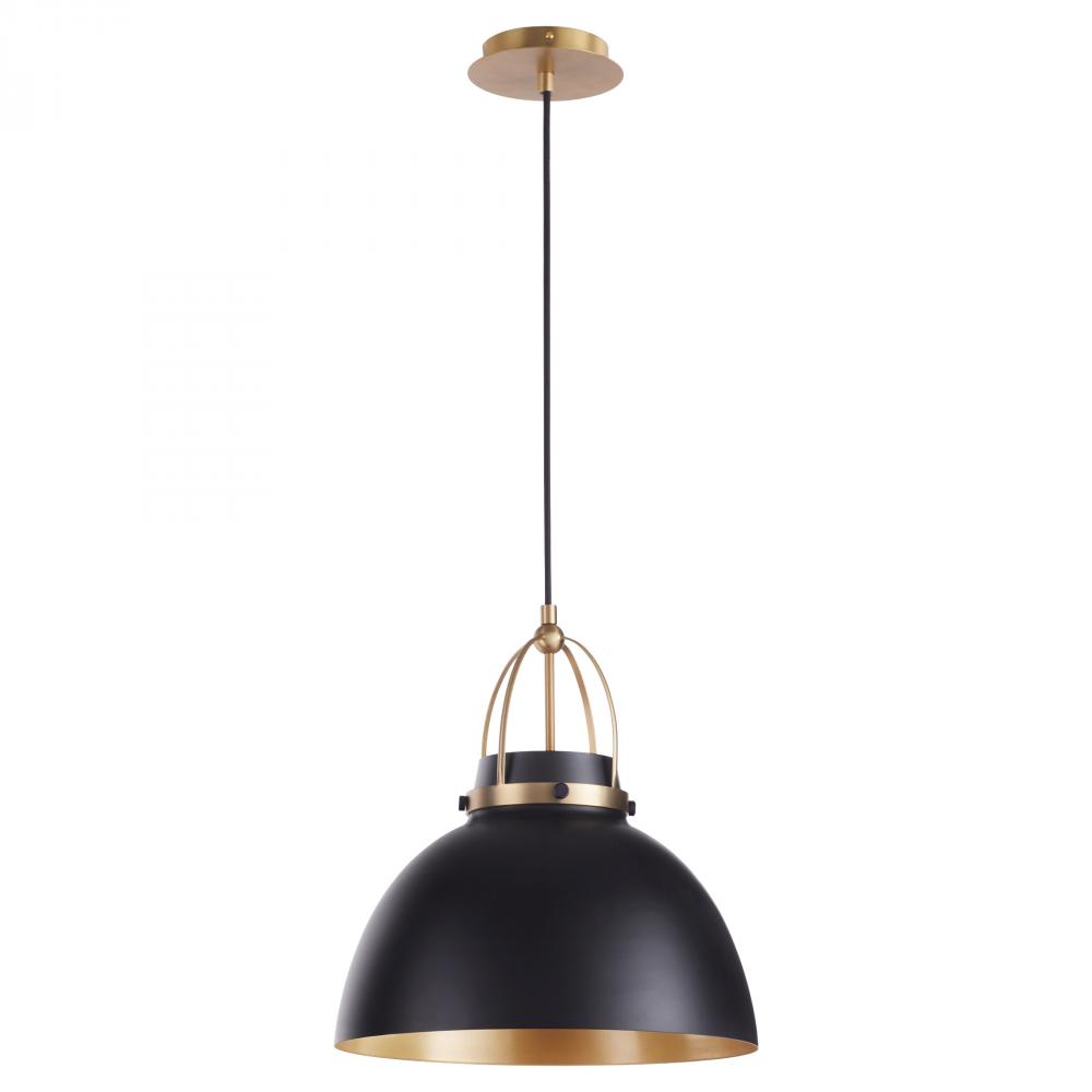PRUITT 15" PENDANT - MB/AGB