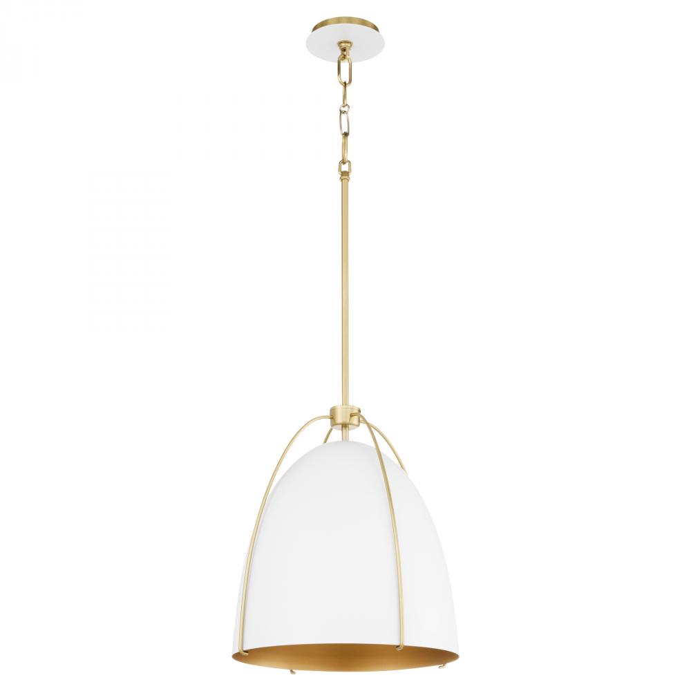 JAMIE 15" 1LT PENDANT - SW/AGB