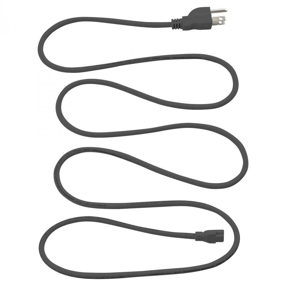 LED UCL 72" POWER CORD-BK