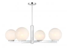 Savoy House Meridian M100123CH - 4 LIGHT CHANDELIER IN CHROME