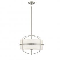 Savoy House Meridian M70101BN - 3-light Pendant In Brushed Nickel