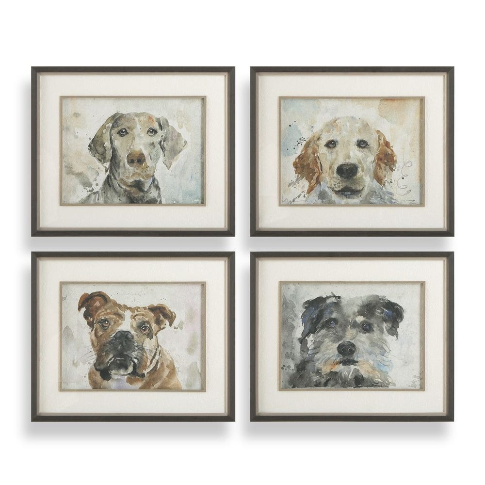 Uttermost Dog Days Framed Prints Set/4