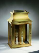 Northeast Lantern 5751-VG-CIM-CLR - Pagoda Wall Verdi Gris Medium Base Socket With Chimney Clear Glass