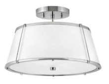 Hinkley 4893PN - Medium Semi-Flush Mount